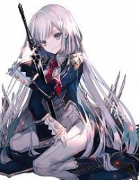 The Little Girl Raised By Death Hold The Sword Of Death Tight